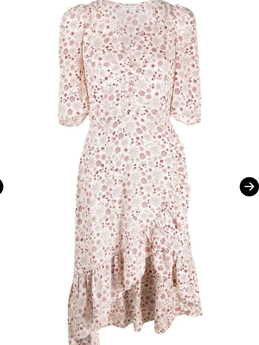 Sandro Paris Trinidad Flora Print Dress